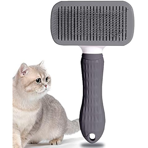 puphutu Dog Brush Grooming Shedding Slicker Brushes for Pet Dogs Cat Hair Self-Cleaning Comb Cover