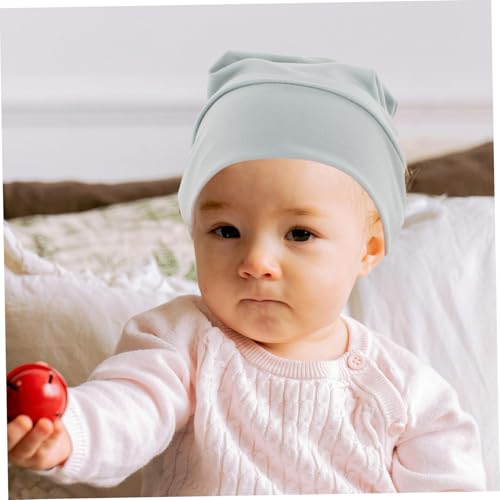 Gorros de algodón para recién nacidos unisex, lote de 6 gorritos transpirables de hospital 5