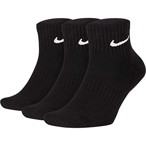 Preisvergleich Produktbild Nike Cushion Quarter Socks Socken 3er Pack (M, black / white)