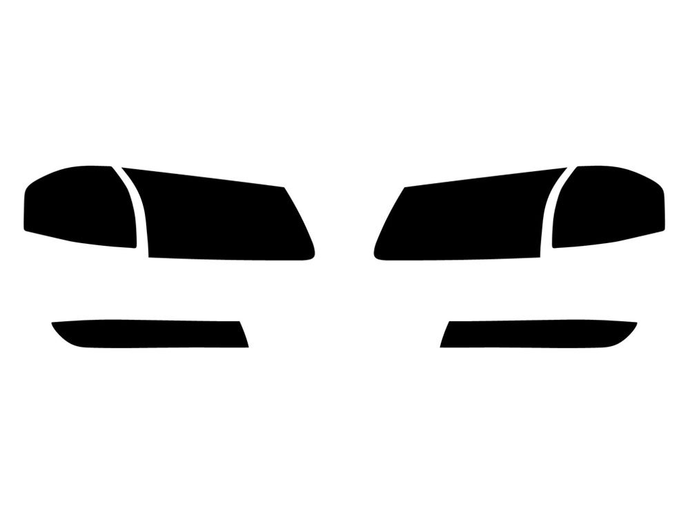 Rvinyl Headlight Tint Covers Compatible with Chevrolet Impala 2000-2005 - Installation Kit