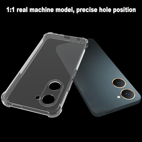 Image of CoverLine Back Cover Shockproof Silicone Protective Back Case for vivo Y18 -Transparent