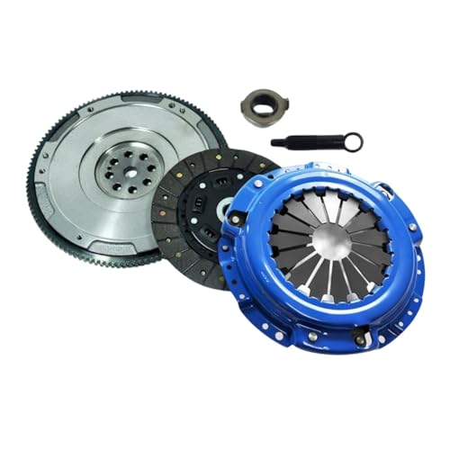 EFT Stage 2 Clutch Kit with HD Flywheel for Honda Acura CL, Accord, Prelude 2.2L, 2.3L - Tough Sprung Center with Carbonized Friction Material - CNC Machined Castings - 12 Month Brand Warranty