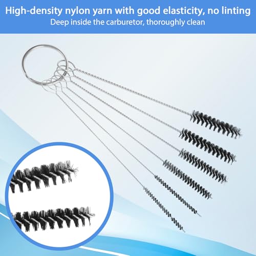Vergaser Reiniger Set Auto Motorrad Reinigungsset Düsenreinigungsnadeln 13 Reinigungsset 10 Reinigungsnadeln 6 Nylon Bürsten 1 Scharfe Spindel für Motorrad Moped
