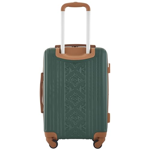Image of Wrangler 22 inch and 18 inch Heartland 2-Piece Carry-On Luggage Set, Satin Moss
