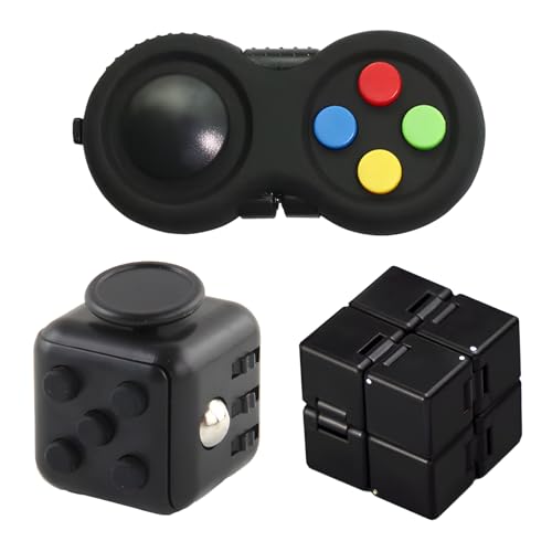Cjapgjw 3er Set Fidget Toys Schwarz