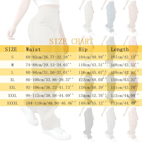 Women High Waisted Wide Leg Cargo Pants 2025 Baggy Stretchy Casual Trousers Streetwear Fashion Trendy Travel Outfits4