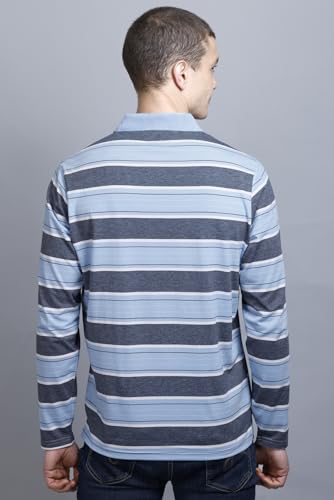 Image of Full Sleeve Polo T Shirt for Men Cotton with Pocket and Collar - Regular Fit Tshirt