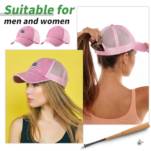 Image of Suhine 24 Pcs Blank Trucker Hat Bulk Unisex Mesh Baseball Cap for Sublimation Embroidery Vintage Adjustable Hat for Men Women
