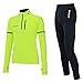 Produktbild Airtracks Thermo Radtrikot Set: Thermo Fahrradhose Lang + Thermo Fahrradtrikot Langarm - schwarz-neon - XL