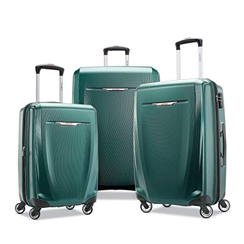 Samsonite Winfield 3 DLX Hardside Expandable Luggage with Spinners, Emerald