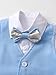 Boarnseorl Baby Boys Shorts Sets, Infant Shirt+Shorts+Bow Tie+Vest Suits,18-24M