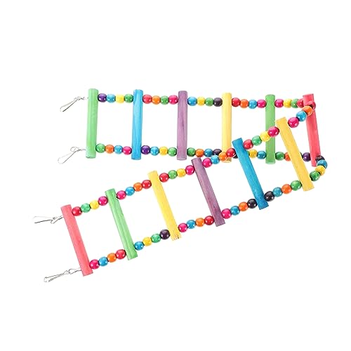 Toddmomy Toy Parrot Bird Toys for Budgies Parrot Ladder for Parakeets Random Color