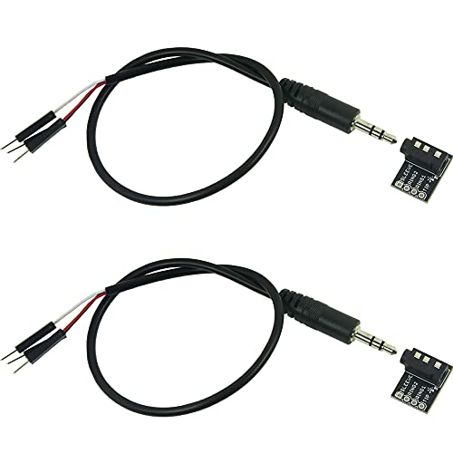 risingsaplings 2 szt. 3,5 mm Audio Jack Breakout Board trrs i kabel audio 30 cm 3,5 mm z męskimi pinami