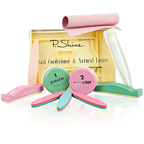 P-SHINE - Kit per manicure giapponese professionale, per la cura delle unghie + istruzioni per non danneggiare le unghie (lingua italiana non garantita)