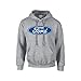 Ford Oval Hooded Sweatshirt Ford Logo Design Hoodie Motor Company Car Enthusiast Pullover Hood Classic Retro-Sportsgray-Medium