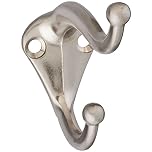 National Hardware Kwikset N325-480 V160 Coat/Hat Hooks in Satin Nickel, 2 Pack