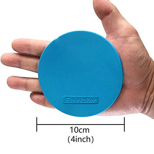 Eco Walker Flache Marker Spot Cones 4 Zoll für Klassenzimmer Vorschule und Kindergarten (Set von 20 Stück) (Blau)