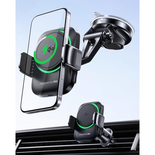 Wireless Car Charger with Qi2 Certification and 15W Fast Charging