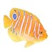 Ipetboom Aquarium Simulation Fish, Artificial Angelfish Fish, Silicone Fish Decoration Floating Fake Tropical Fish Fish Tank Landscaping Decor Ornament
