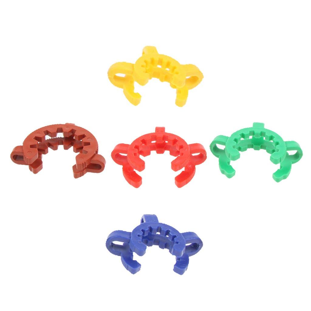 Kbolae Random, 34Mm 5Pcs Plastic Joint Clip National Standard Joint Clamps Glass Keck Clamp 34Mm, Random
