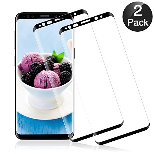 GOMAN Protector Pantalla Samsung S9 [2 Unidades], Cristal Templado Samsung S9 Vidrio Templado, Protector de Pantalla para Samsung Galaxy S9 - Negro