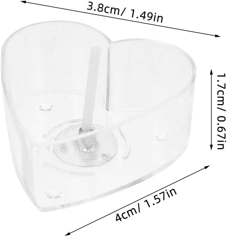 BESPORTBLE Heart Shaped Candle Containers with Wicks for Candle Making DIY Clear Plastic Heart Tea Light Cups Mold 150 Pieces with 30 Wicks for Wedding and Mother S Day Crafts