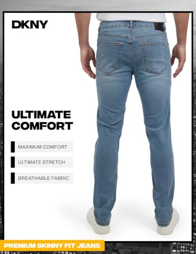 Image of DKNY Men's Skinny Jeans - Premium Soft Stretch Denim Pants | Skinny Fit Jeans for Men