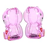 FIXOSHEE 2 Stück Transparente Sparbüchsen in Bär Form Große Kapazität Robustes Niedliche...