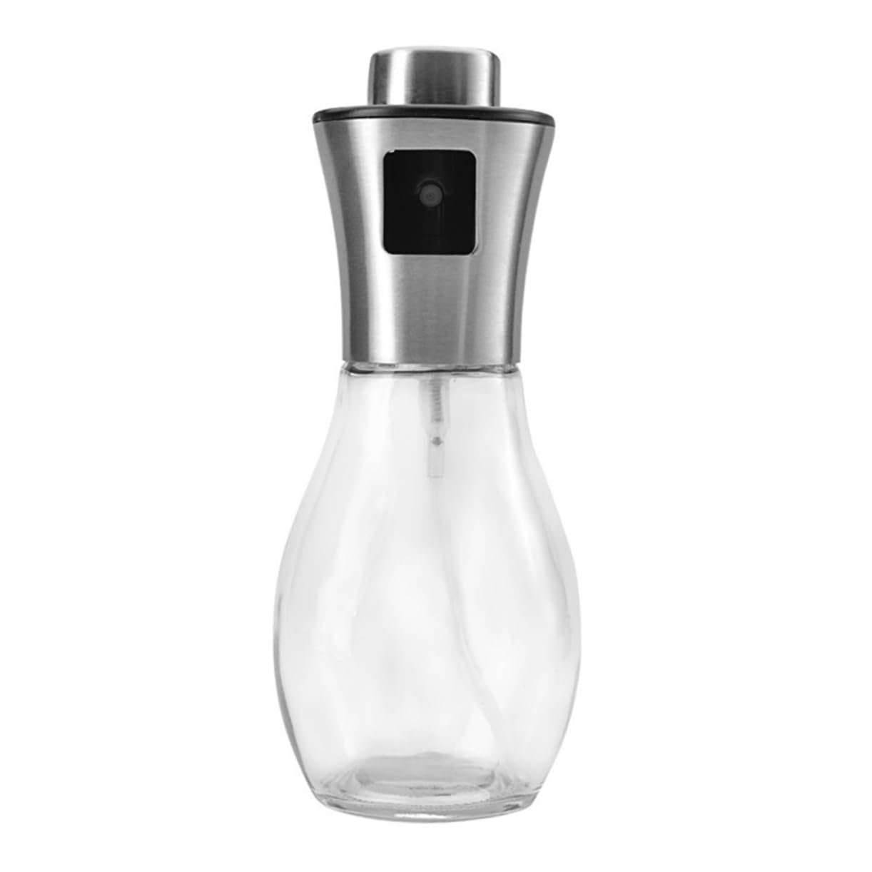 Aceitera spray de 200 ml en vidrio y acero inoxidable, ideal para tus asados y barbacoas