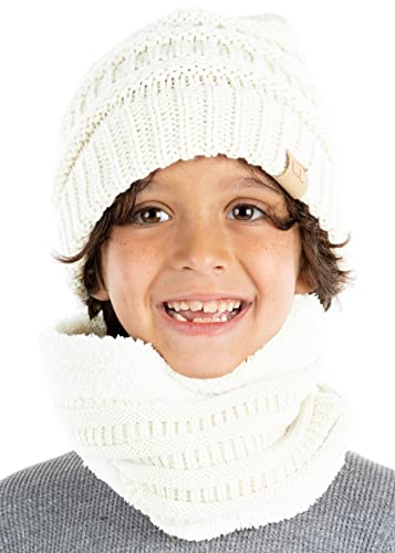 Funky Junque Fleece Lined Winter Neck Warmer Tube Scarf Cold Weather Gaiter for Kids Boys Girls Toddlers3