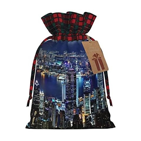China-Hong Kong Christmas Drawstring Gift Bags, Large Bags Gift Boxes For Present, Christmas Party Cover