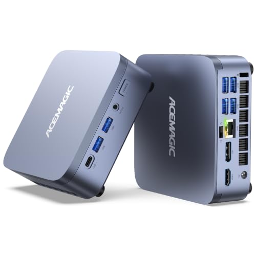 ACEMAGIC M5 Mini PC Intel Core i9 13900HX 32GB RAM 1TB SSD (24C/32T) up to 5.4GHZ 55W USB4/HDMI/DP WiFi 6E 2.5G LAN, Mini Computers Mircro Desktop Beat I9 12900HK 8745HS
