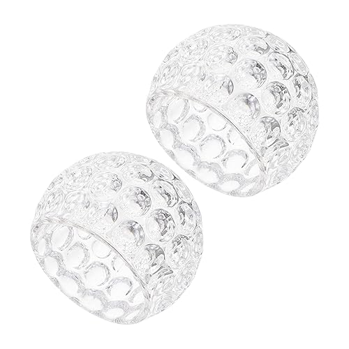 GOOHOCHY 2pcs Crystal Glass Candle Holder Clear Ornaments Tea Light Candles LED Candlelight Stand Wedding Candle Holder Taper Candle Holders Desk Candle Stand Decor Candle Light Candlestick