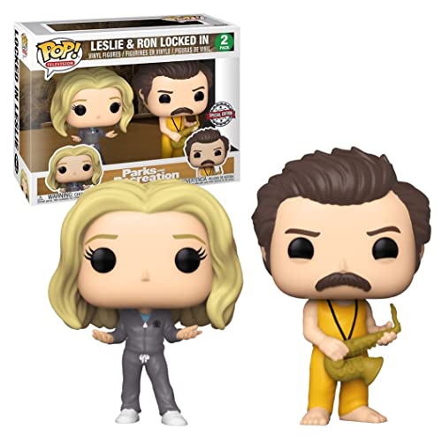 Funko POP! Parks and Recreation - 2pk Locked in Ron & Leslie Exclusive