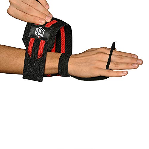 Luva Grip Munhequeira Pull Up Crossfit Protetor - Nc Extreme