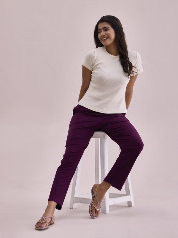 Image of GO Colors Women Rib Pant