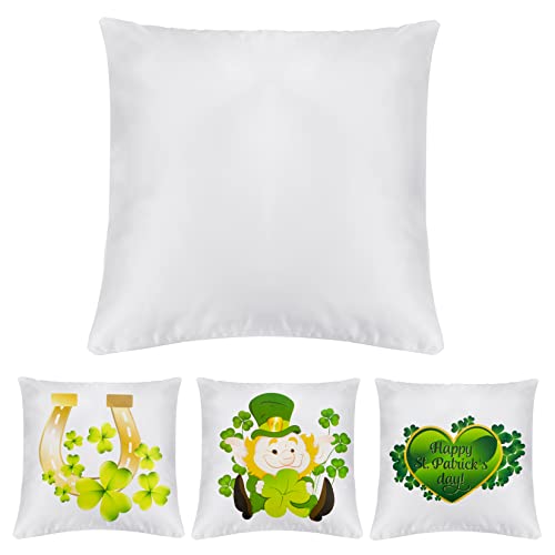 choyaxo 4 Pack 16x16 Sublimation Blanks Pillow Cases White Cushion Covers for Sofa Couch DIY Heat Press Printing Invisible Zipper Christmas, Valentine's Day, Mother's Day(No Pillow Insert) choyaxo 4 Pack 16"x16" Sublimation Blanks Pillow Cases White Cushion Covers for Sofa Couch DIY Heat Press Printing Invisible Zipper Christmas, Valentine's Day, Mother's Day(No Pillow Insert)