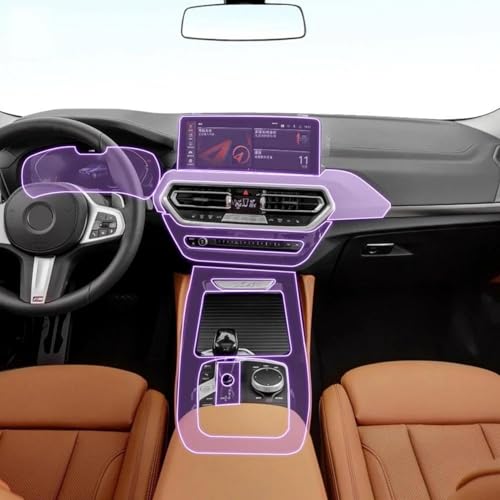 Film intérieur en TPU de protection d'écran navigation GPS BMW X3 X4 2022