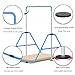 Jivifao Gymnastics Bar with Self-Inflating Mat for Kids, Adjustable Height Gymnastic Horizontal Bars with Mat, Folding Gymnastic Training Monkey Bars, Junior Expandable Training Kip Bar for Home