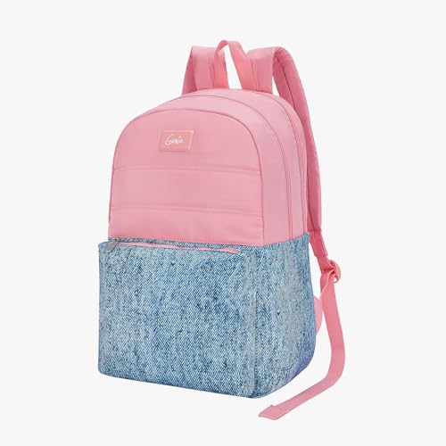 Image of Genie Backpack for Girls Laptop Sleeve, Three Compartments and Organiser with Padded Shoulders |Best for Books,Stationery,Lunch Box & Essentials