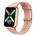 Smart Watch Inteligentny zegarek na Androida Ios z temperaturą ciała Termometr Tętno Sen Spo2 Monitor ciśnienia krwi, Fitness Tracker Zegarek sportowy,Pink