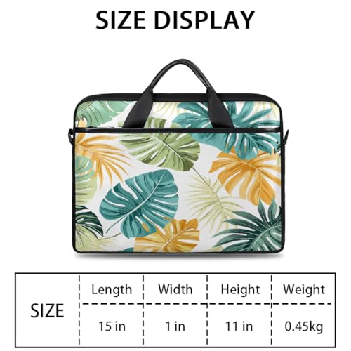 Maletín para laptop de 15 pulgadas con estampado tropical miniatura 2