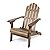 Christopher Knight Home Cara Outdoor Foldable Acacia Wood Adirondack Chair, Dark Brown Finish