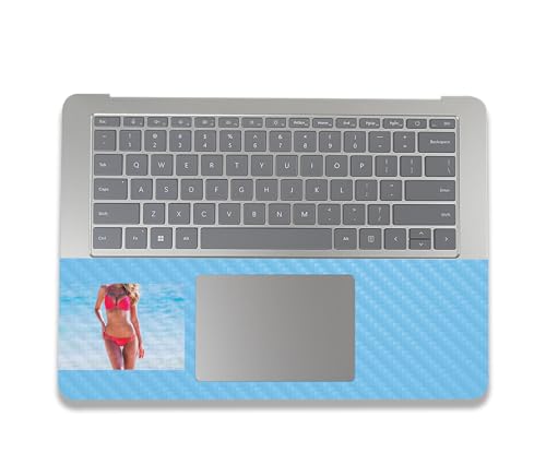 Image of MightySkins Carbon Fiber Skin Compatible with Microsoft Surface Laptop Studio 2 (2023) Full Wrap Kit - Bikini | Protective, Durable Textured Carbon Fiber Finish | Easy to Apply | Made in The USA