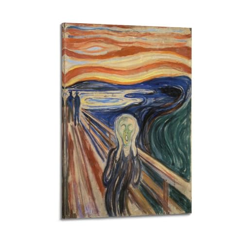 Munch Le Cri poster toile 30x45 cm habiller un mur vide avec de l'art