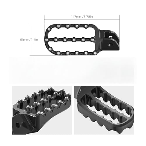 Repose Pieds Moto R1200GS et Adventure, Accessoire de Remplacement Noir - 2