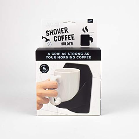 30 Watt JOESKI | Portable Shower Coffee Cup Holder | Holds Coffee or Cocktails | Patented Silicone Drink Holders Grips Any Shiny Bath Surface | Gift for a Beverage Lover Cover