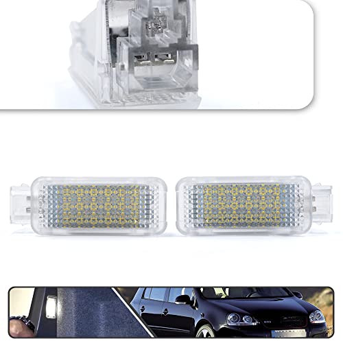 2Pcs Car Interior White LED Door Courtesy Light Fit for Volkswagen, Porsche for Audi A2 A3 A4 A5 A6 A7 S3 S4 S5 S6 Q5 Q7 TT Glove Box Footwell Light Luggage Trunk Lamp - Image 3