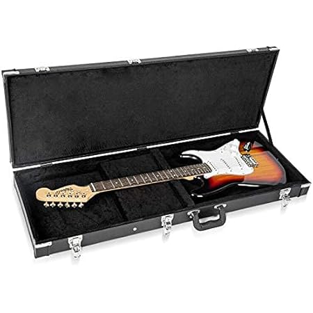 Amazon Cahaya ギターケース エレキギター ハードケース ネックピロー付 Pvc材 防水 お手入れ簡単 収納可能 エレキギター用 ブラック エレキギターケース 楽器 音響機器