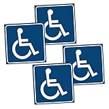GALPADA 4 Pegatinas Universales Impermeables Para Cubrir Sillas De Ruedas Señalización Para Discapacitados Señal De Acceso Para Sillas De Ruedas Cubiertas Para Scooters De Movilidad